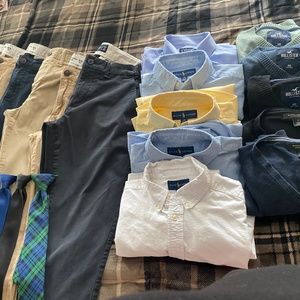 Oxford shirts & khaki pant set